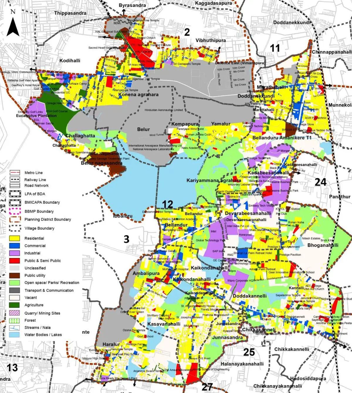 PD 12 Existing Land Use Map