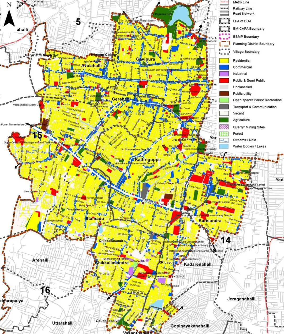 PD 15 Existing Land Use Map