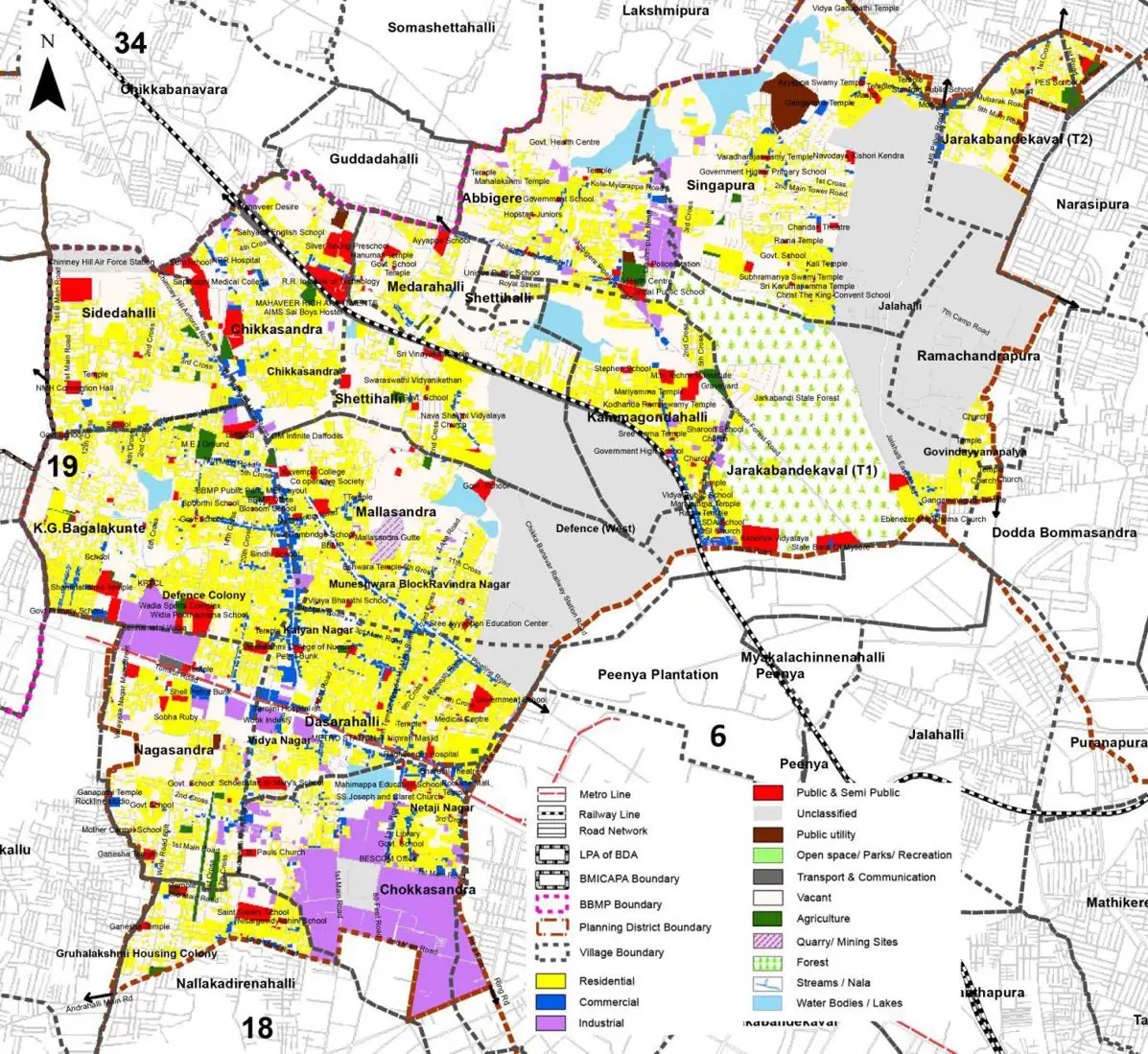 PD 19 Existing Land Use Map