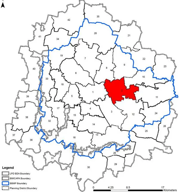 PD 2 on Bangalore map