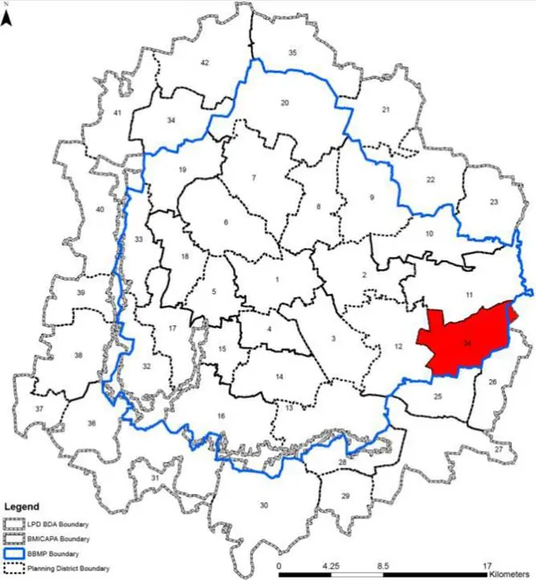 PD 24 on Bangalore map