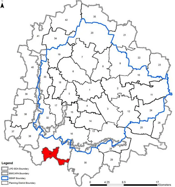 PD 31 on Bangalore map