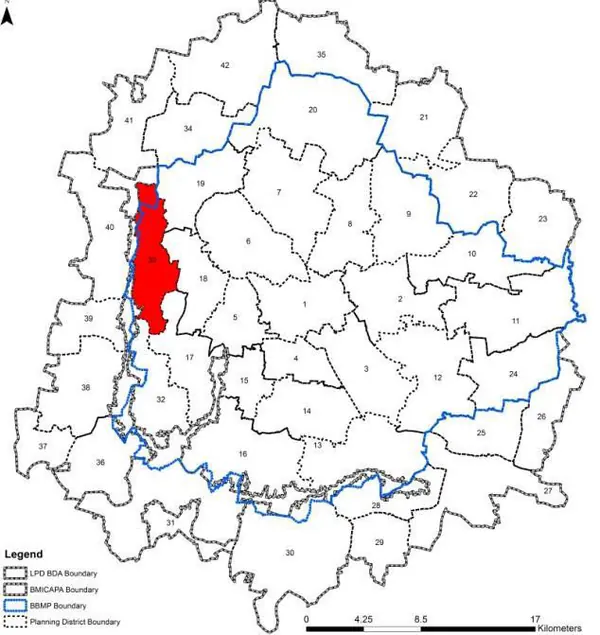 PD 33 on Bangalore map