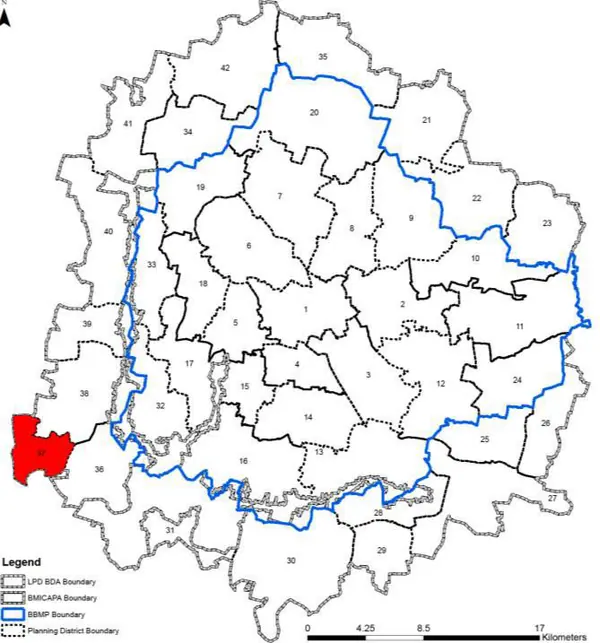 PD 37 on Bangalore map